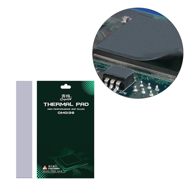Almohadilla térmica de silicona 13.8W / para disipación de calor de la tarjeta gráfica del enfriador de CPU, accesorios profesionales 120x20x05 mm CUTICAT Parche térmico