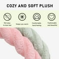 thumbnail image 5 of Fluffy Car Steering Wheel Cover, 15 Inches Anti-Slip Round Fuzzy Winter Steering Wheel Protector, Soft Warm Plush Steering Wheel Cover for Women Girls, Car Accessories (Green, Round), 5 of 10