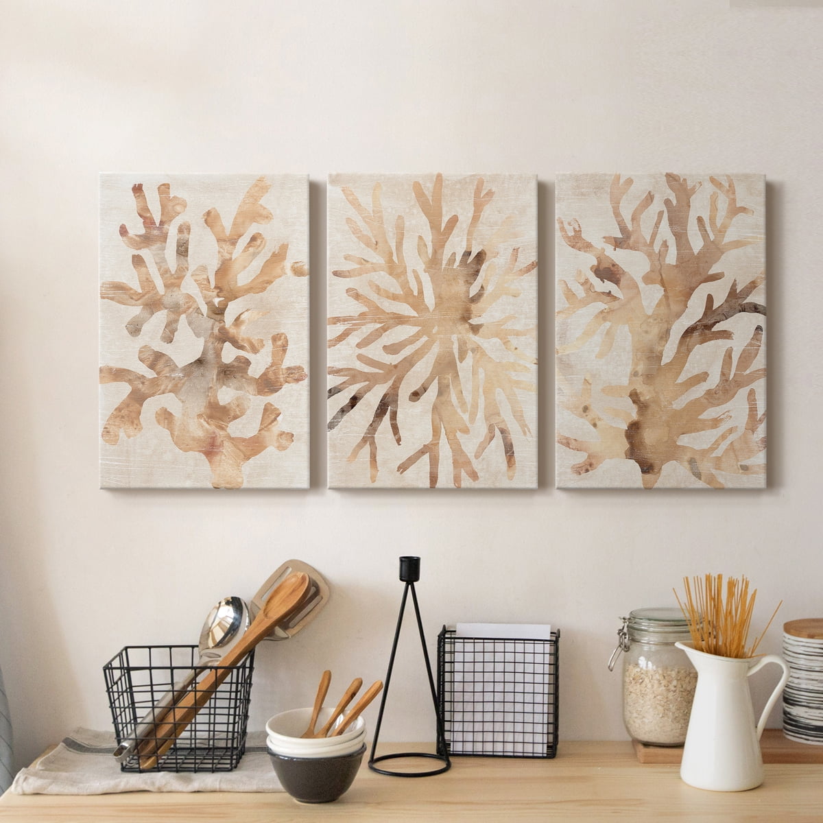 Parchment Coral I Premium Gallery Wrapped Canvas - Ready to Hang - 40 x 60 Each