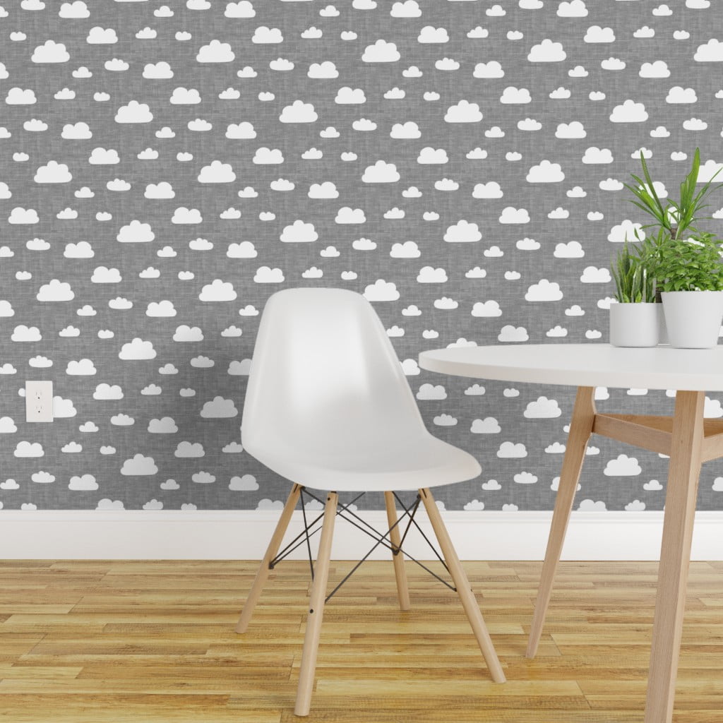Peel-and-Stick Removable Wallpaper Clouds In Cloud Sky Textured