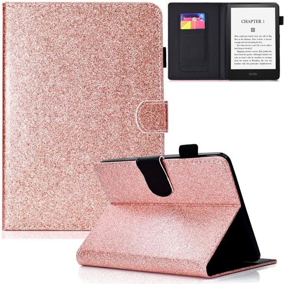 Artyond Case for Kindle Paperwhite 2021,PU Leather Card Slots Folio Cover with Auto Sleep/Wake Case for 6.8" Kindle Paperwhite (11th Generation-2021) and Kindle Paperwhite Signature Edition, Rosegold
