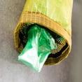 thumbnail image 3 of Soporte para bolsas de plástico, dispensadores de almacenamiento colgantes, bolsa de comestibles de reciclaje de malla transpirable, color negro, 2 uds., 3 of 5