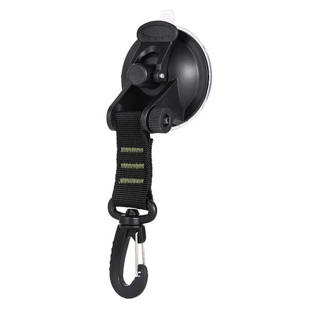 Yuarrent Paquete de 4 carpas para vehículos, ventosa portátil, hebilla de mosquetón, gancho de seguridad, accesorio de amarre, toldo, carpas Tipo 1