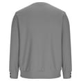 thumbnail image 6 of WAENQINLA Men's Fashion Waffle Henley Shirt Long Sleeve Crewneck Textured Knit Pullover Sweaters Loose Casual 1/4 Button Tops Gray M, 6 of 8