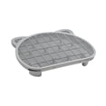 thumbnail image 4 of Estera para residuos de gatos, almohadilla para pies, impermeable, reutilizable, estera para atrapar arena para gatos, rampa elevada para arena para Gris, 4 of 8