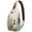 Retro, variant on Yellow Pineapple Print Crossbody Sling Backpack, Multi-Functional Shoulder Backpack for Women Men, Ideal for Cycling, Photography, Shopping with Layered Storage