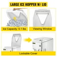 thumbnail image 4 of VEVOR Ice Shaver Machine Electric,Snow Cone Machine Commercial 265 LBS/H,Shaved Ice Machine with Ice Hopper & Lid, 250W Ice Crusher with Drain Pipe Tabletop with Adjustable Fineness, 4 of 9