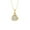 10K Yellow Gold, variant on 10K Yellow Gold Diamond Heart Pendant with Silver Yellow Plating Cable Chain Necklace 18" (1/4 cttw, I2-I3 Clarity, I-J Color)