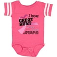 thumbnail image 3 of Inktastic I Love My Great Aunt-breast Cancer Awareness Boys or Girls Baby Bodysuit, 3 of 5