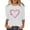 White, variant on Women's Valentine's Day T-Shirts Fashion Casual V Neck Short Sleeve Blouse Top With Heart Print Design For Women White L