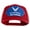 Red, variant on U.S. Air Force Veteran Blue Patched Solid Cotton Twill Mesh Prostyle Cap - Red OSFM
