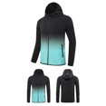 thumbnail image 4 of Mens Athletic Workout Hoodies Big & Tall Casual Full Zipper Pockets Long Sleeve Sweatshirts Plus Size Basic Gradient Lightweight Hoodie XL-4X, 4 of 4