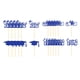 thumbnail image 1 of 24 piezas de palillos para cupcakes, decoraciones para tartas, suministros para fiestas, felicitaciones, graduados, bricolaje, inserto para tarta Azul, 1 of 9