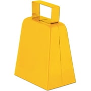 Beistle 60939-Y - Cowbells - 4 Inches - Yellow- Pack of 12