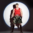 thumbnail image 4 of Fearless Classic Satin Pro-Style Boxing Trunks, Premium Lightweight Fight Shorts for Training, Sparring, and Gym Wear, Black/Red, X-Small, 4 of 4