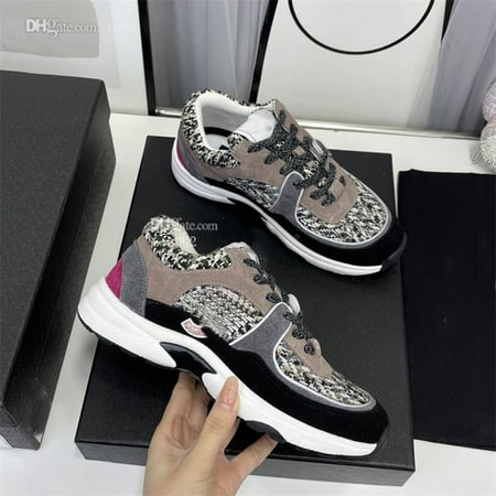 

Designer Running Shoes Fashion Channel Sneakers Women Luxury Lace-Up Sports Shoe Casual Trainers Classic Sneaker Woman Ccity dfgvbv
