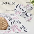 thumbnail image 3 of Grey Pink Botanical Throw Pillow Covers, Watercolor Spring Floral Summer Leaf Soft Breathable Pillow Cases with Invisible Zipper for Sleeping, Small Pillowcases for Couch Bed Sofa Chair 16x24 Inches, 3 of 9
