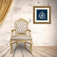 thumbnail image 3 of Loreth, Lanie 20x20 Gold Ornate Wood Framed with Double Matting Museum Art Print Titled - Compass on Blue Wood, 3 of 4
