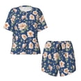 thumbnail image 4 of Naloa Flower Women's Short-Sleeved Pajama Set, Loungewear, Summer pajamas, Breathable Cozy - 4X-Large, 4 of 9