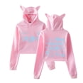 thumbnail image 2 of XLOV Merch UXLXVE Album Tracklist Print Cat Ear Hoodie – Women’s Long Sleeve Pullover Sweatshirt, Casual Streetwear Top for EVOL Fan support, 2 of 6