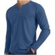 thumbnail image 1 of Camisa de Manga Larga de Ajuste Seco de los Hombres Color Sólido Pullover con Cuello en V para los Hombres, Suelto Ligero Top Transpirable para Deportes, 1 of 7
