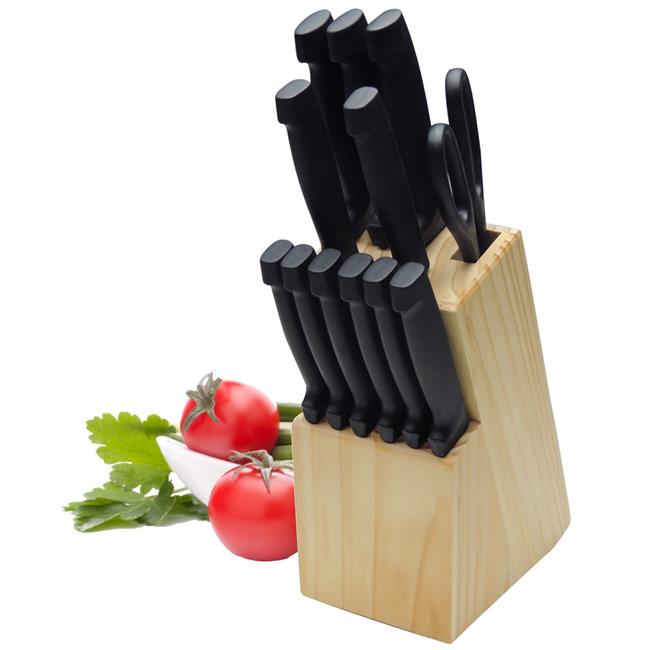 Utica Cutlery 4017606 13 Piece Cutlery Block Set Walmart Canada