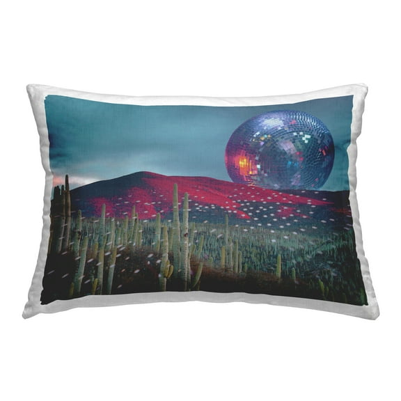Stupell Industries Surreal Disco Moon Desert Decorative Printed Throw Pillow Design by Lil' Rue