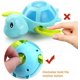 thumbnail image 5 of Juguetes de baño, tortugas de baño, 3 piezas, azul, verde y amarillo Rojo Verde, 5 of 5
