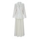 thumbnail image 4 of Gibobby Vestido de manga larga para mujer Conjunto de vestido largo elegante de color liso para mujer para la moda de otoño(Blanco,XL), 4 of 5