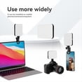 thumbnail image 2 of Luz de Relleno de Bolsillo de 5000 MAh, 10 Niveles Ajustables, 3 Modos de Luz, Mini Luz Portátil para Selfies, para Computadora y Teléfono Móvil., 2 of 5