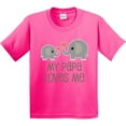 thumbnail image 3 of Inktastic My Papa Loves Me Grandchild Youth T-Shirt, 3 of 5
