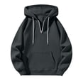 thumbnail image 7 of Yyuenw Hoodies for Men Quarter Zip Long Sleeve Pullover Casual Loose Fit Athletic Drawstring Hooded Sweatshirts with Pocket, 7 of 7