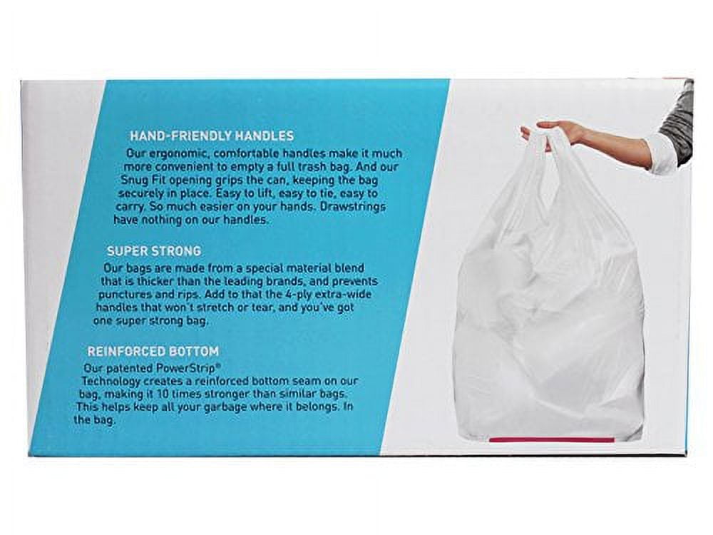 Hippo Sak Tall Kitchen Bags Made with Recycled Ocean Plastic, 45 Count