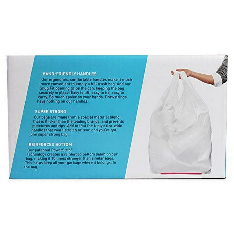 Hippo Sak 33 Gallon Extra Large Trash Bags with Handles 48  Count (24 per Box - 2 pack) : Health & Household
