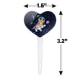 thumbnail image 6 of Cosmonaut Astronaut Dog in Space with Planets and Stars Heart Love Cupcake Picks Toppers Decoration Set of 6, 6 of 6