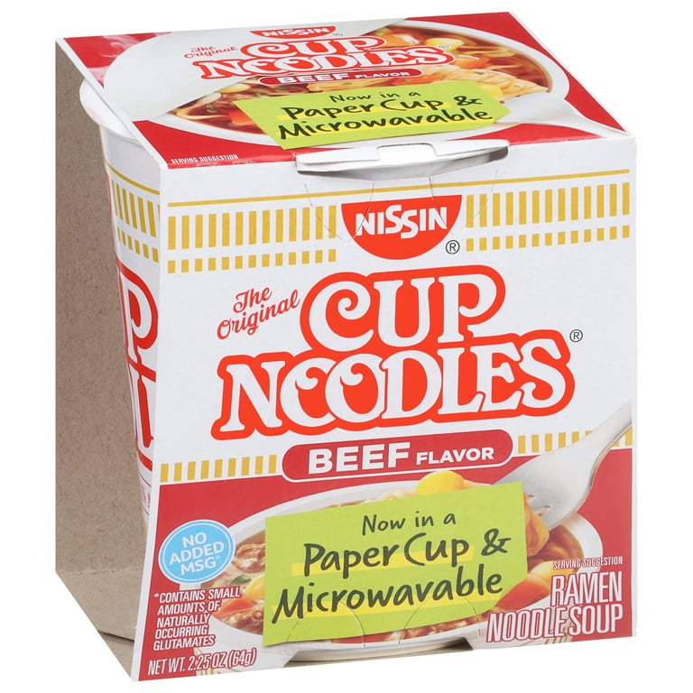 Cup'o Noodles Beef Ramen, 2.25 oz Cup, Original Since 1971