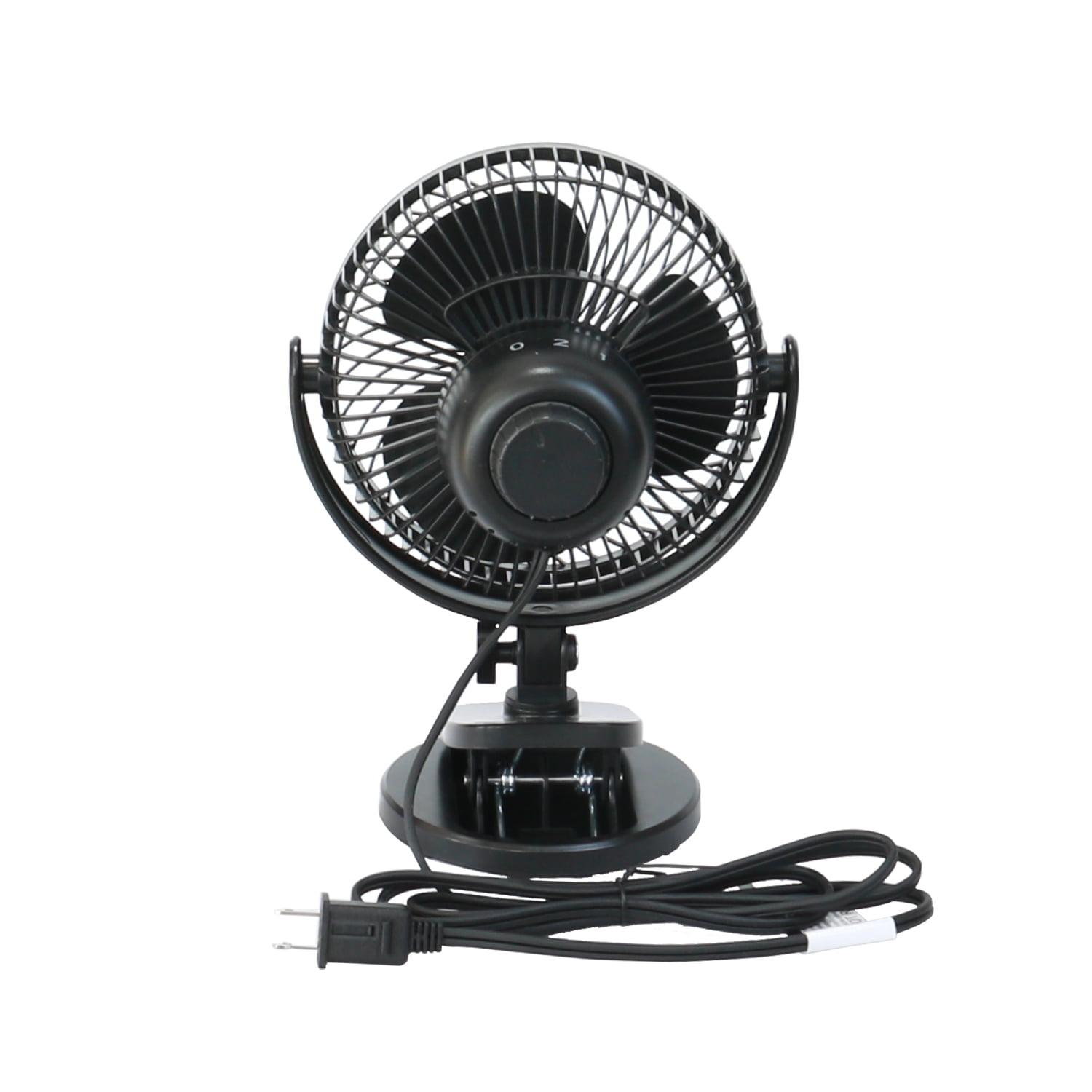 Mainstays 6-inch New Desktop or Clip-on AC Electric Personal Indoor Fan with 2 Speeds, Black