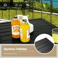thumbnail image 5 of Spaco Outdoor Bar Table, Patio Bar Table,32 Inches Outdoor Steel Square Bar Table with Powder-Coated Tabletop, 5 of 8