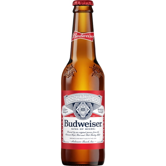 Budweiser Beer, 12 FL OZ Bottle, 5.0% ABV