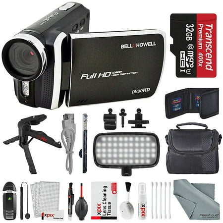 Bell & Howell Black DV30HD 1080p HD Video Camera Camcorder + Deluxe Accessory