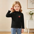 thumbnail image 2 of JUMEYU Baby Long Sleeve Shirts for Girls Toddler Girls Long Sleeve Shirts Soft Tees Baby Girl Crewneck Basic T-Shirts Tops 18 24 Months (Black,18-24 Months), 2 of 6