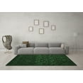 thumbnail image 3 of Ahgly Company Indoor Square Abstract Emerald Green Modern Area Rugs, 7' Square, 3 of 4