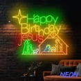 thumbnail image 4 of Handmadetneonsign Happy Birthday Jesus Neon Sign, Holy Night Nativity Scene Christian Led Sign, Christmas Wall Decor 80843, 4 of 5