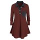 thumbnail image 1 of Más el tamaño de Contraste de ajuste de bolsillo géneros de punto Rosegal Blusas Tallas Grandes, 1 of 5