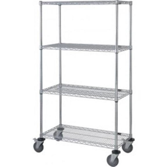 Quantum Storage M1848C47 4-Wire Shelf Mobile Cart - 74 in.