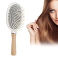 thumbnail image 5 of Detangling Hair Brush, Graceful Lines Relieve Fatigue Prevent Hair Loss Rounded Corner Hair&nbsp;Brush For Thin Hair For Women, 5 of 8