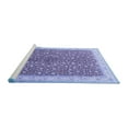 thumbnail image 2 of Ahgly Company Machine Washable Indoor Square Persian Blue Traditional Area Rugs, 5' Square, 2 of 4