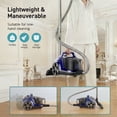 thumbnail image 7 of Vacuum Cleaner, 1200W 3.6 QT Bagless Canister Vacuum, Turbo Brush, Double HEPA Filter, Blue, 7 of 7