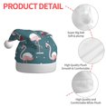 thumbnail image 4 of KLL Christmas Hats for Adults Plush Flamingo Print Santa Hat Xmas Fluffy Santa Claus Hat for Women Men, 4 of 6