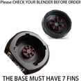 thumbnail image 5 of QUTETN Blender Bottom Blade 7 Fins for Nutri Ninja Pro Extractor Blade Nutri Ninja Auto iQ BL2012/BL2013/BL480/BL480D/BL481/BL482 BL486CO/BL487/BL487A/BL488W/BL490/BL491 BL492/BL492W/BL64, 5 of 5